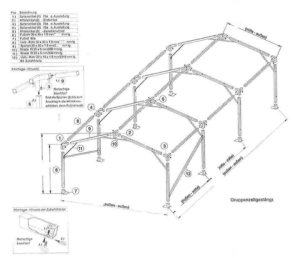 Titan-Gestänge-blanko